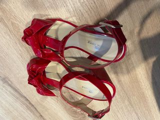 Sandalias Rojas de tacon