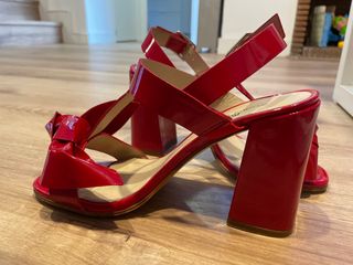 Sandalias Rojas de tacon