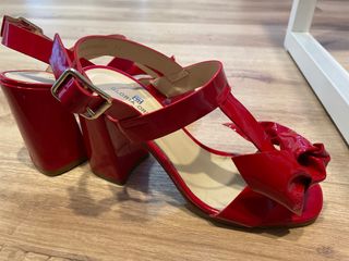 Sandalias Rojas de tacon
