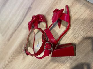 Sandalias Rojas de tacon