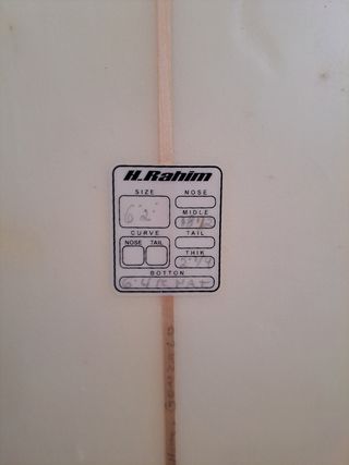 Tabla de surf H.Rahim 6.2