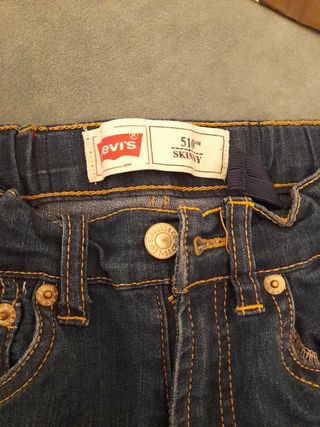 bermudas levis 510 skinny talla 12