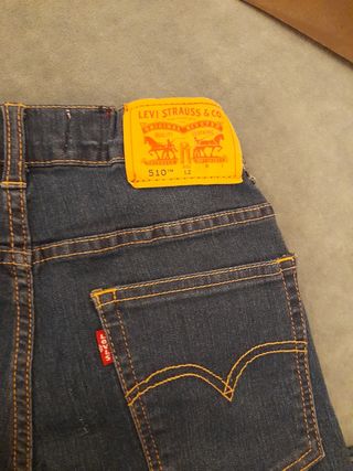 bermudas levis 510 skinny talla 12