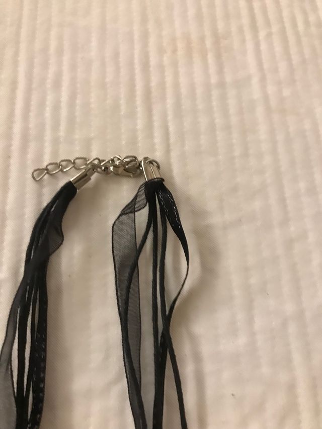 Collana con pendente in pietra simil ametista