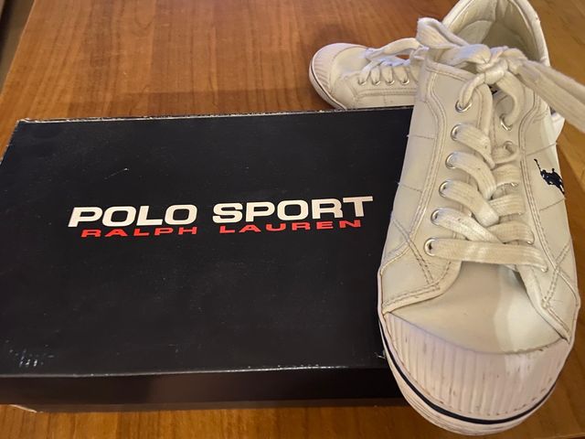 Bambas polo ralph lauren talla 37 color blanco