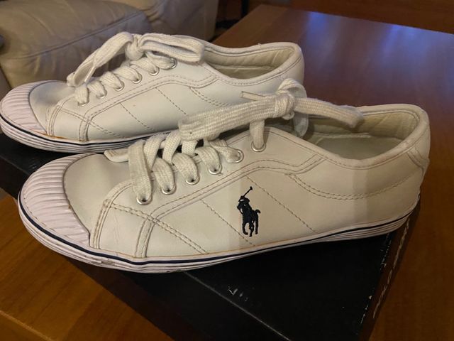 Bambas polo ralph lauren talla 37 color blanco
