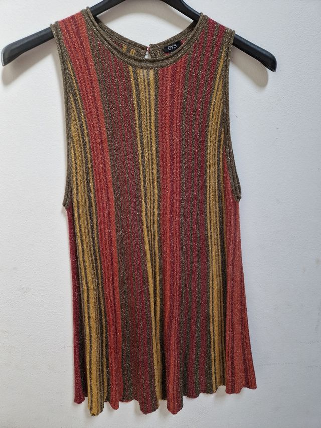 Top smanicato OVS in lame'