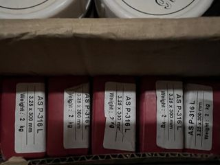 Inox electrodos 316 y aluminio