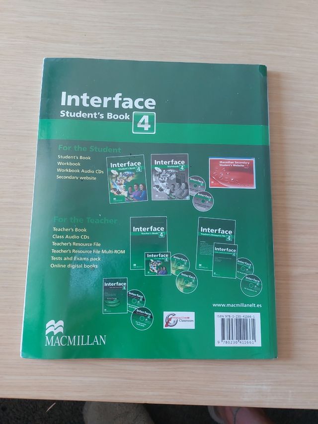 Libro inglés Interface Student's Book 4° Eso