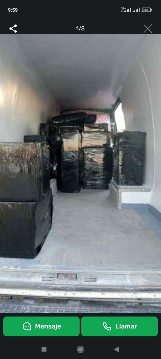 Vaciado mudanzas transporte...