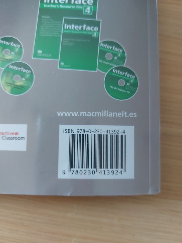 Libro inglés Interface Workbook 4° Eso