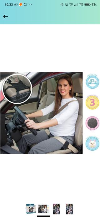 Cinturón seguridad embarazada