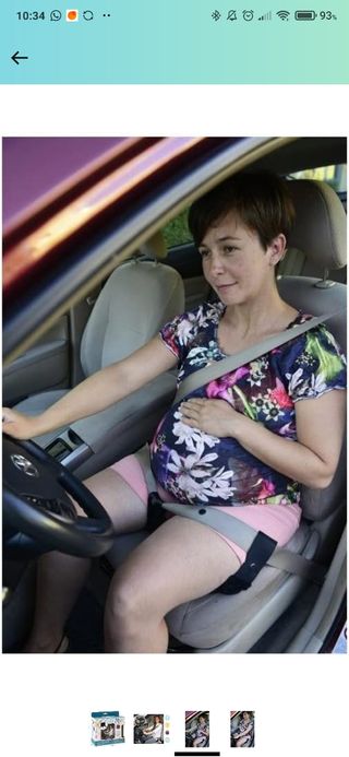 Cinturón seguridad embarazada