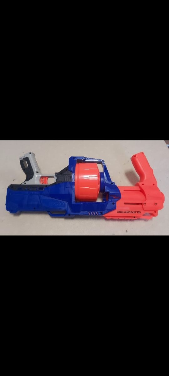 Pistola Ametralladora nerf con tambor de repeticio de segunda mano por ...
