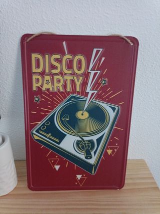 cartel metálico pared o estantería nuevo