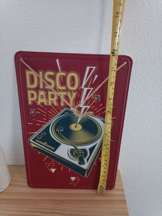 cartel metálico pared o estantería nuevo