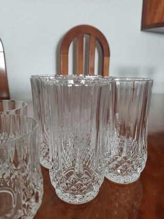 Conjunto vasos y copas champán