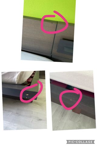 Dormitorio de matrimonio 1,35 m Gris ceniza/verde