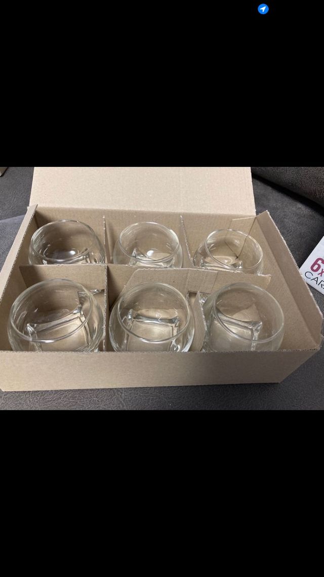 2 Pack 6 vasitos aperitivo cristal