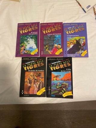 Colección de libros dels tigres en catalán