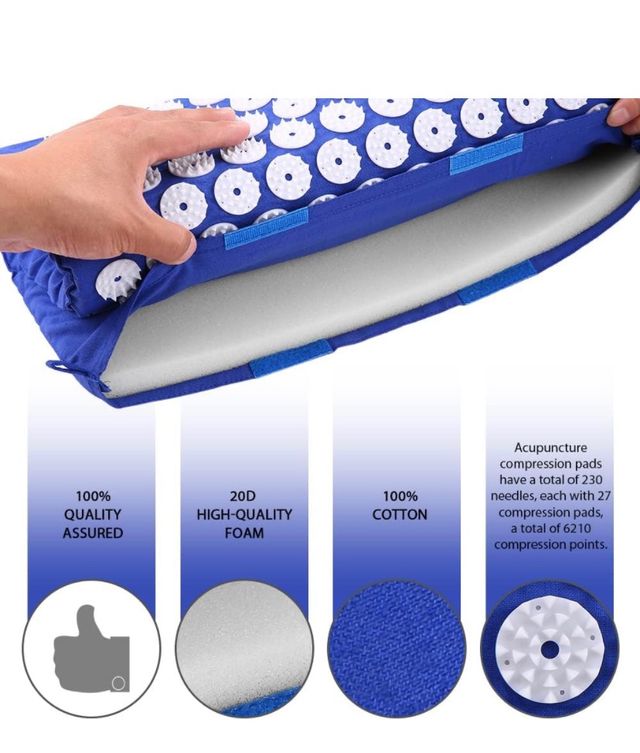 Tappetino con Cuscino per Massaggio Shiatsu