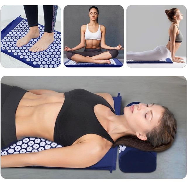 Tappetino con Cuscino per Massaggio Shiatsu