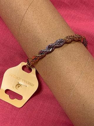 Pulsera dorada 2 colores 