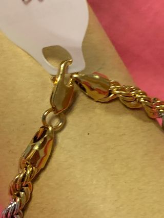 Pulsera dorada 2 colores 