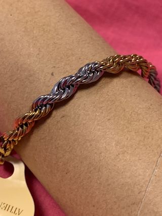 Pulsera dorada 2 colores 
