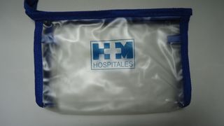 Neceser transparente blanco