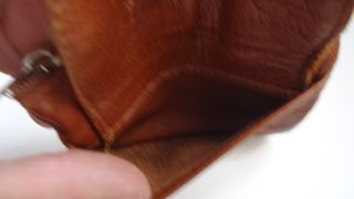 Monedero organizador marrón