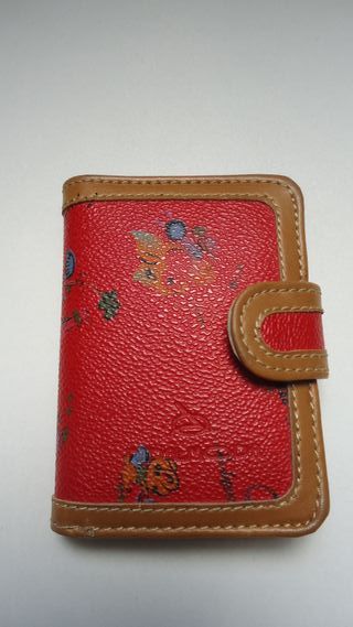 Monedero organizador rojo