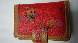 Monedero organizador rojo