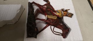 grande statua in resina capo indiano a cavallo