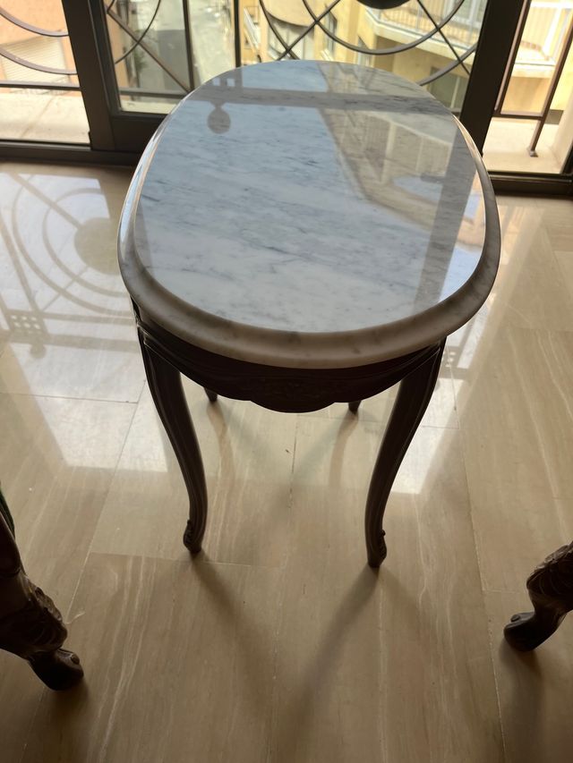 Tavolino in legno di marmo