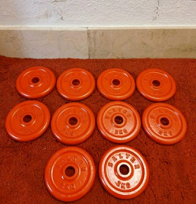 DISCOS SALTER( 10 DISCOS DE 2 KG)