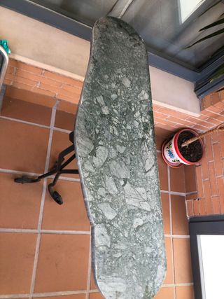 Recibidor consola forja y marmol