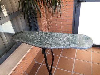 Recibidor consola forja y marmol