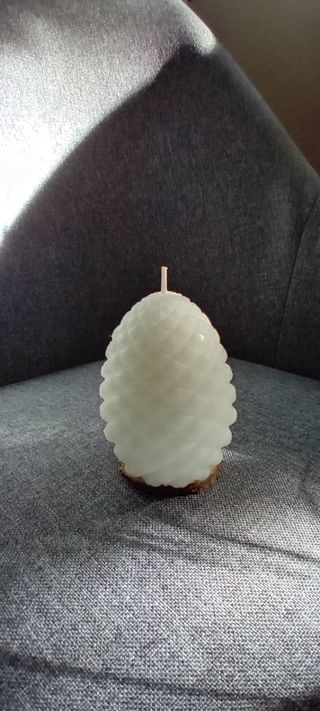 Vela piña blanca Ikea 17 horas Alto 8cm