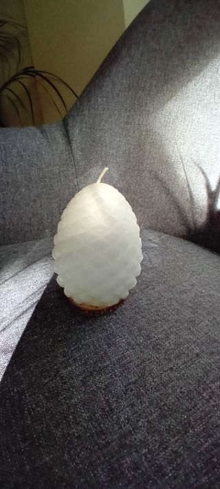 Vela piña blanca Ikea 17 horas Alto 8cm