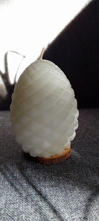 Vela piña blanca Ikea 17 horas Alto 8cm