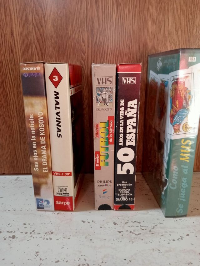 cintas Vhs. pelis y documentales
