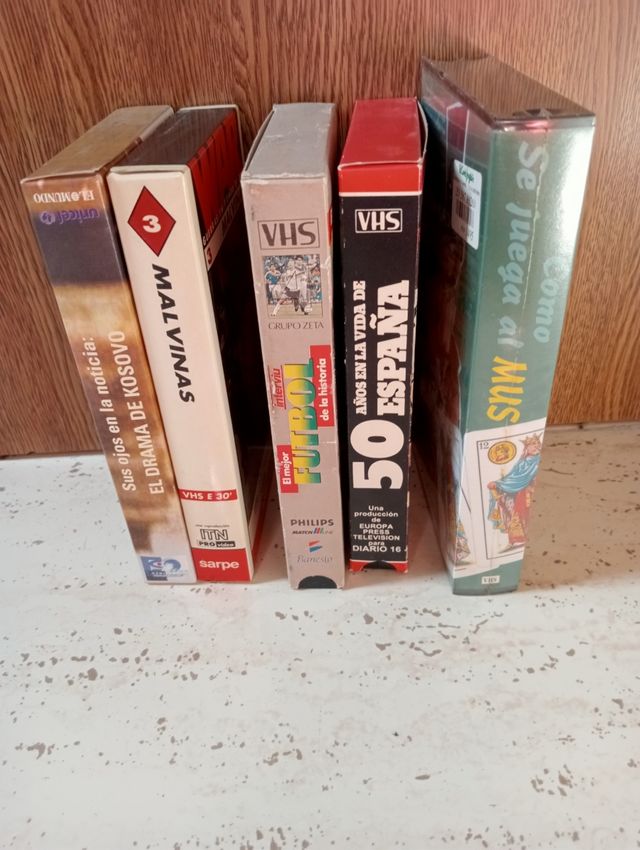 cintas Vhs. pelis y documentales