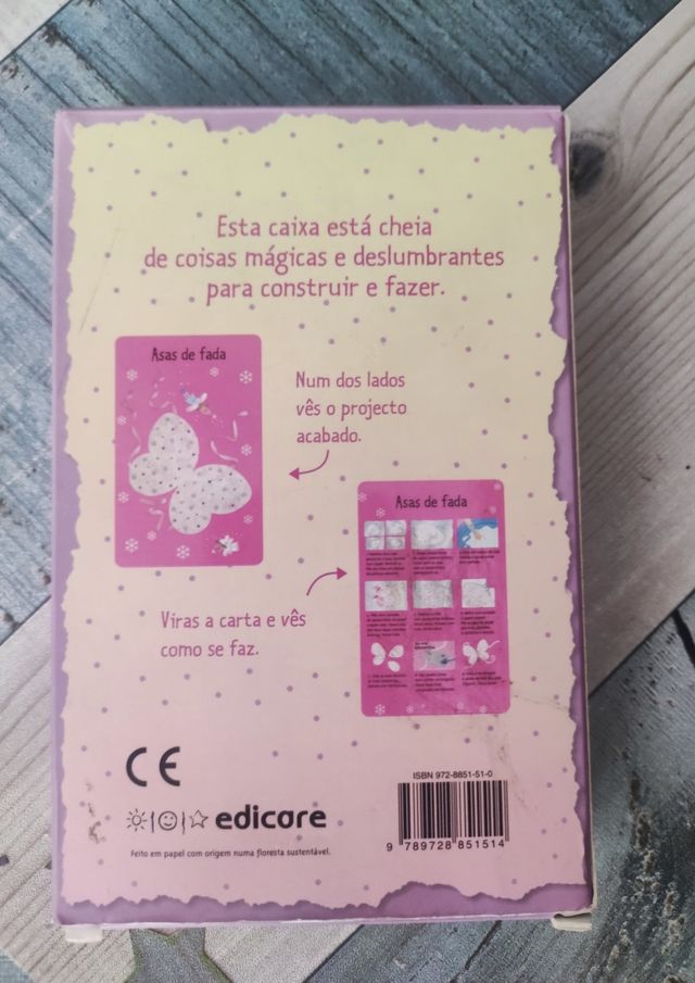 Juego de cartas con manualidades portugues