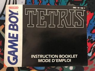 Manual game boy TETRIS