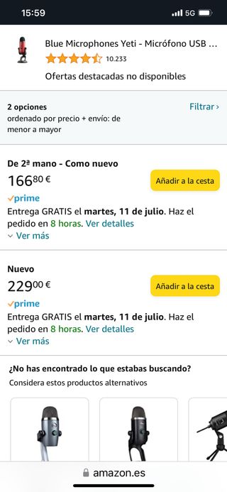 Micrófono Blue Yeti rojo