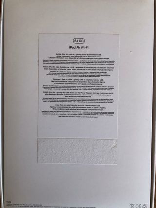 Caja iPad air (wifi)