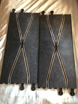 pareja cruces Scalextric original antiguo slot