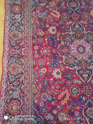 alfombra persa antigua 215x133