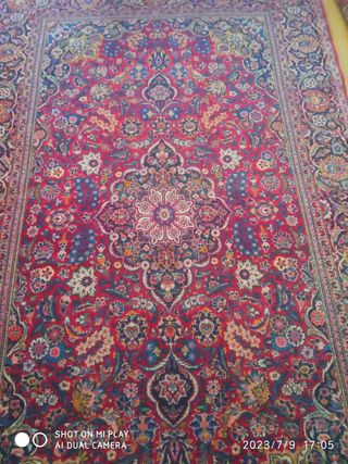 alfombra persa antigua 215x133